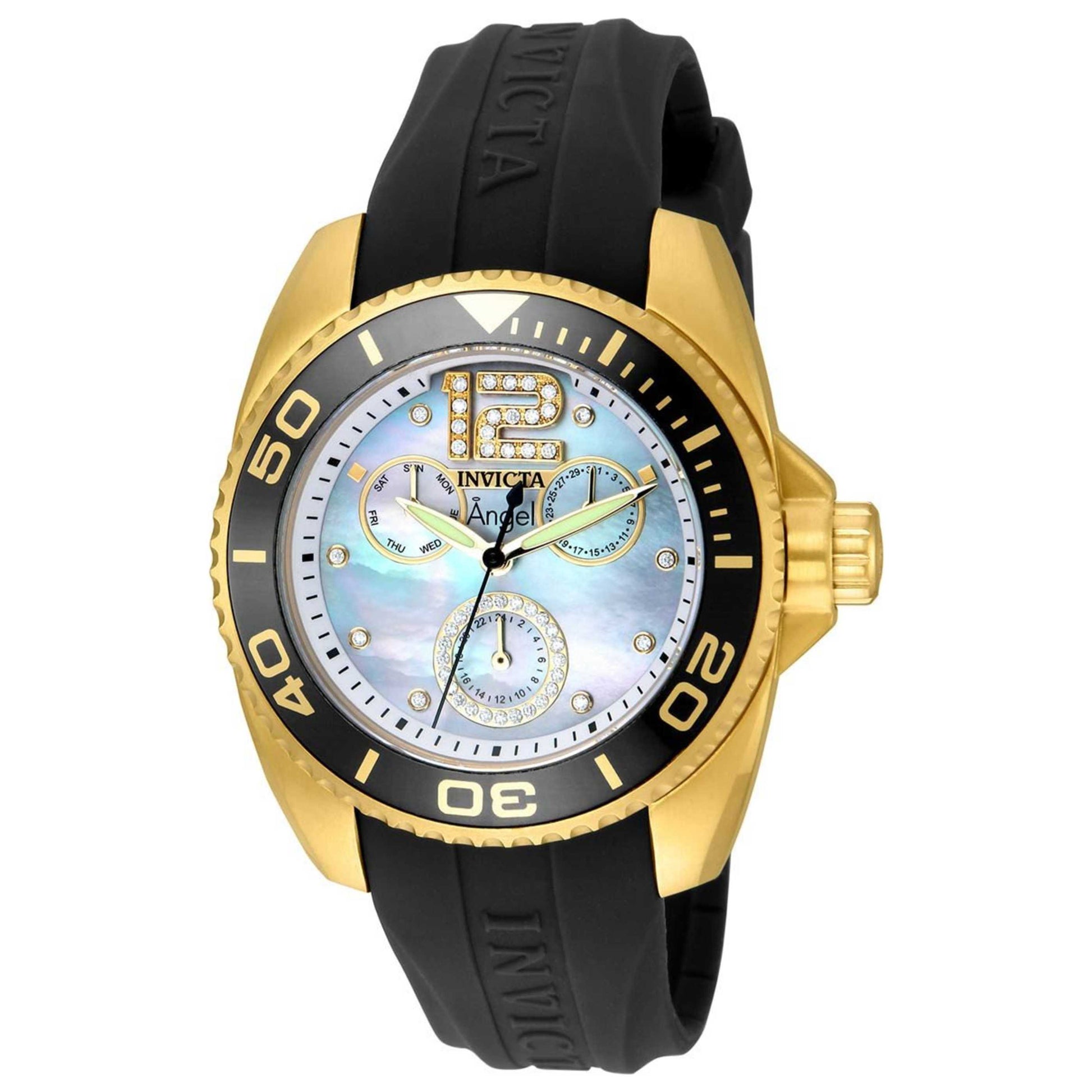 Front view of Invicta Angel Women's Japanese Quartz (Battery-Powered) Watch INVICTA-21704