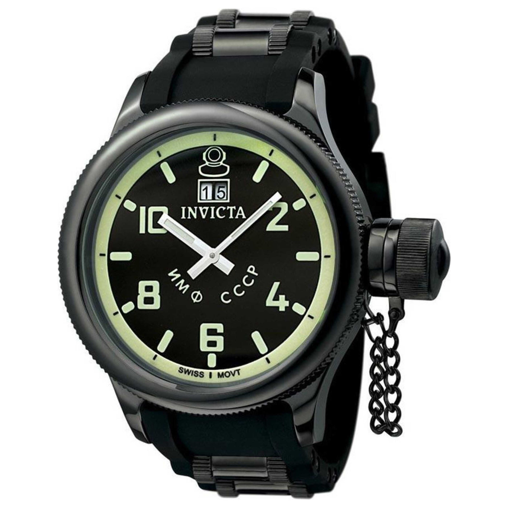 Front view of Invicta Russian Diver Men's Quartz Watch INVICTA-4338
