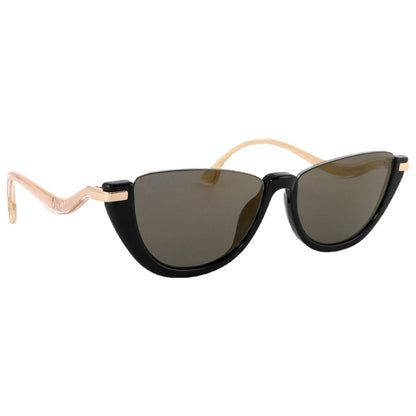Front view of Jimmy Choo Fashion Women's Sunglasses IONA-S-807-54-BLACK