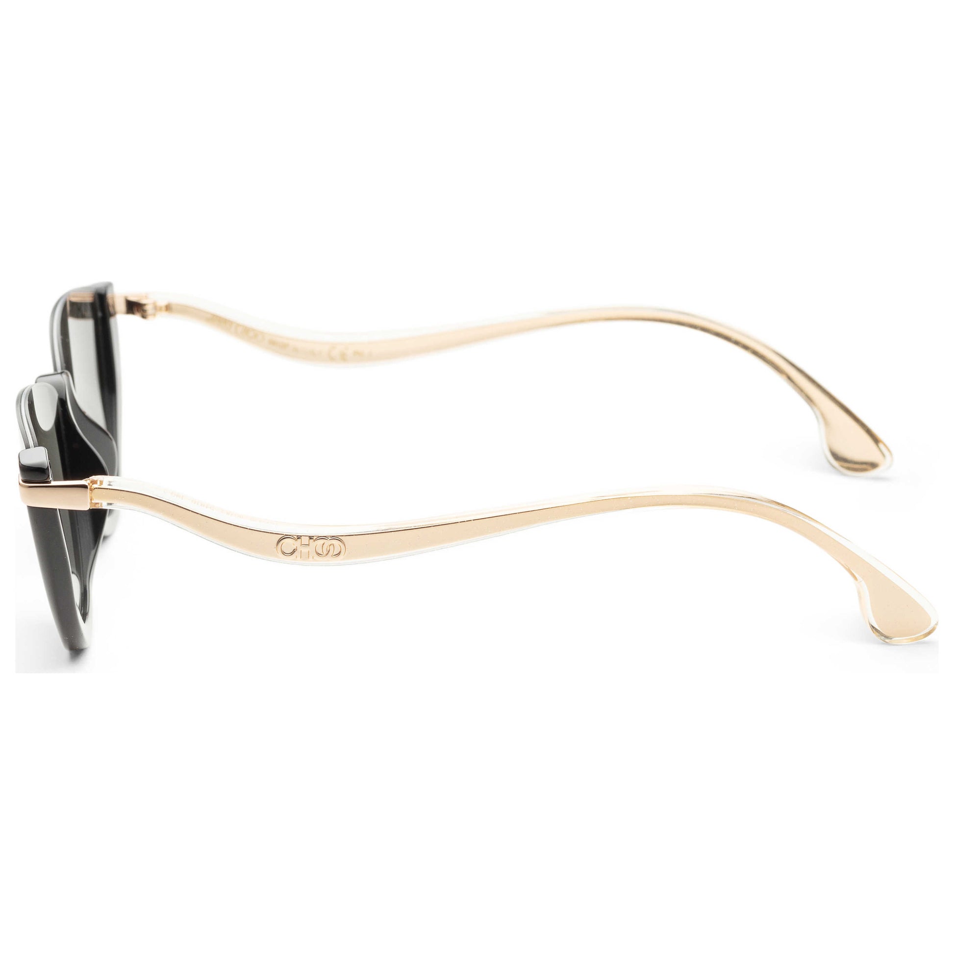 Left view of Jimmy Choo Fashion Women's Sunglasses IONA-S-807-54-BLACK
