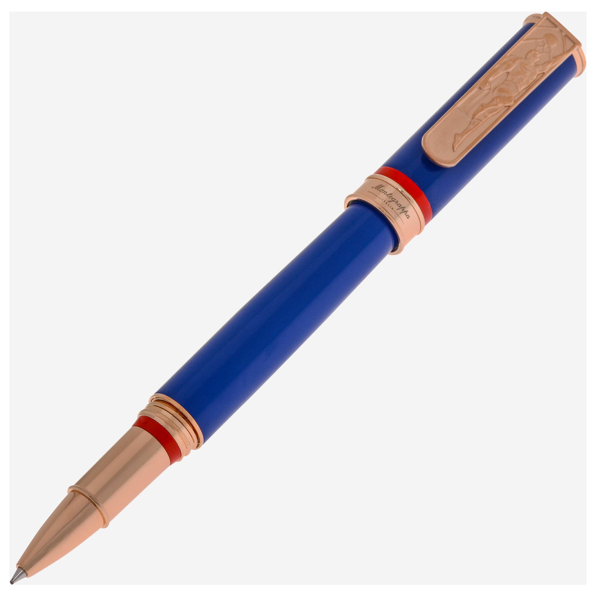 Front view of Montegrappa DC Comics Superman Pen ISDCSRYB