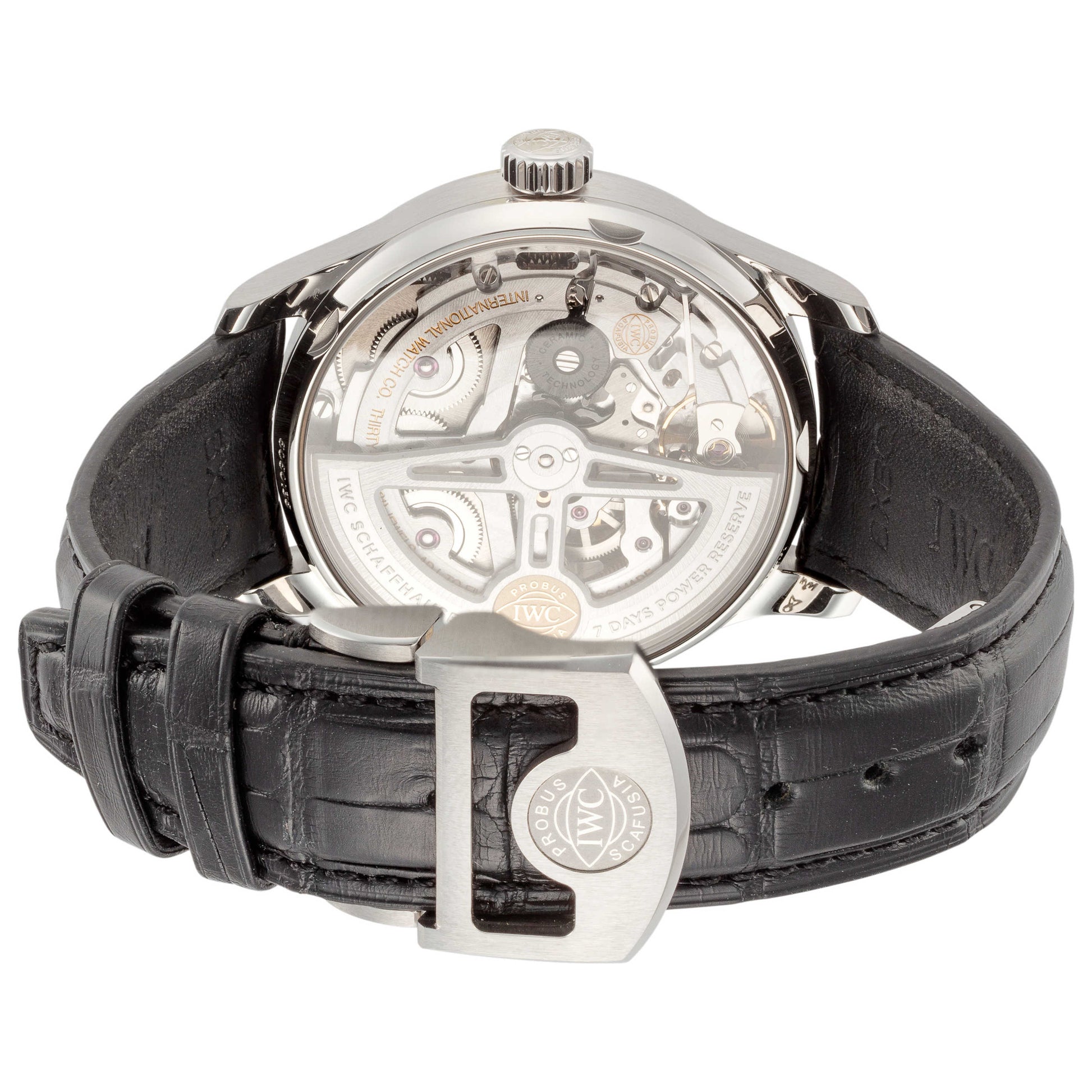 Back view of IWC Portugieser Men's Automatic Watch IW500703