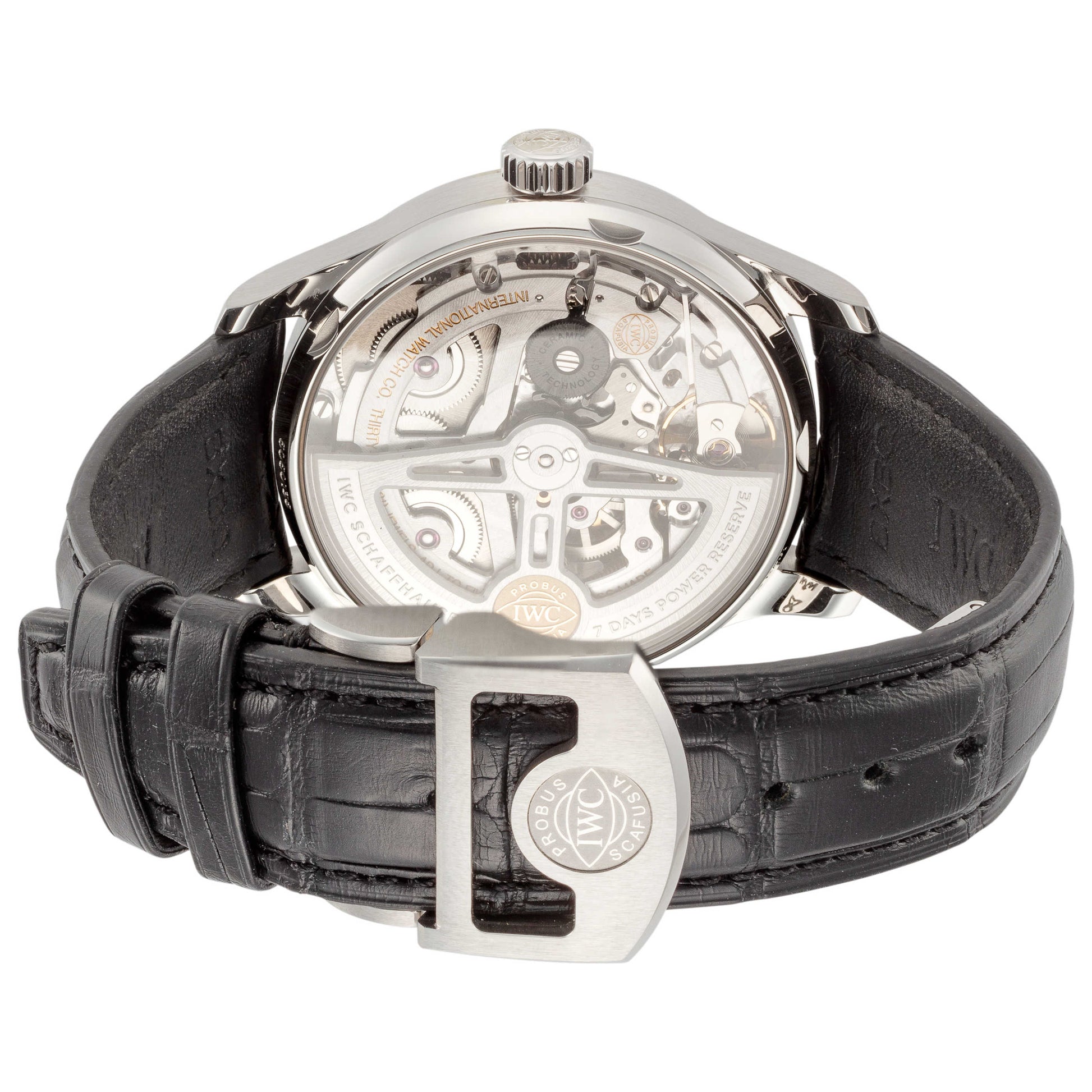 Back view of IWC Portugieser Men's Automatic Watch IW500705