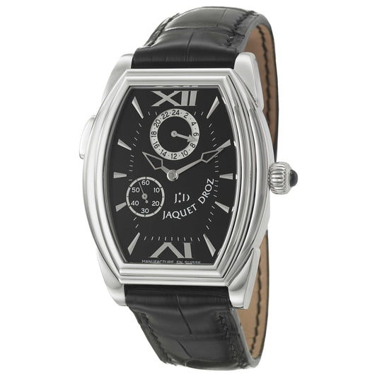 Front view of Jaquet Droz Tonneau Time Zone Men's Manual-Wind Watch J001130101