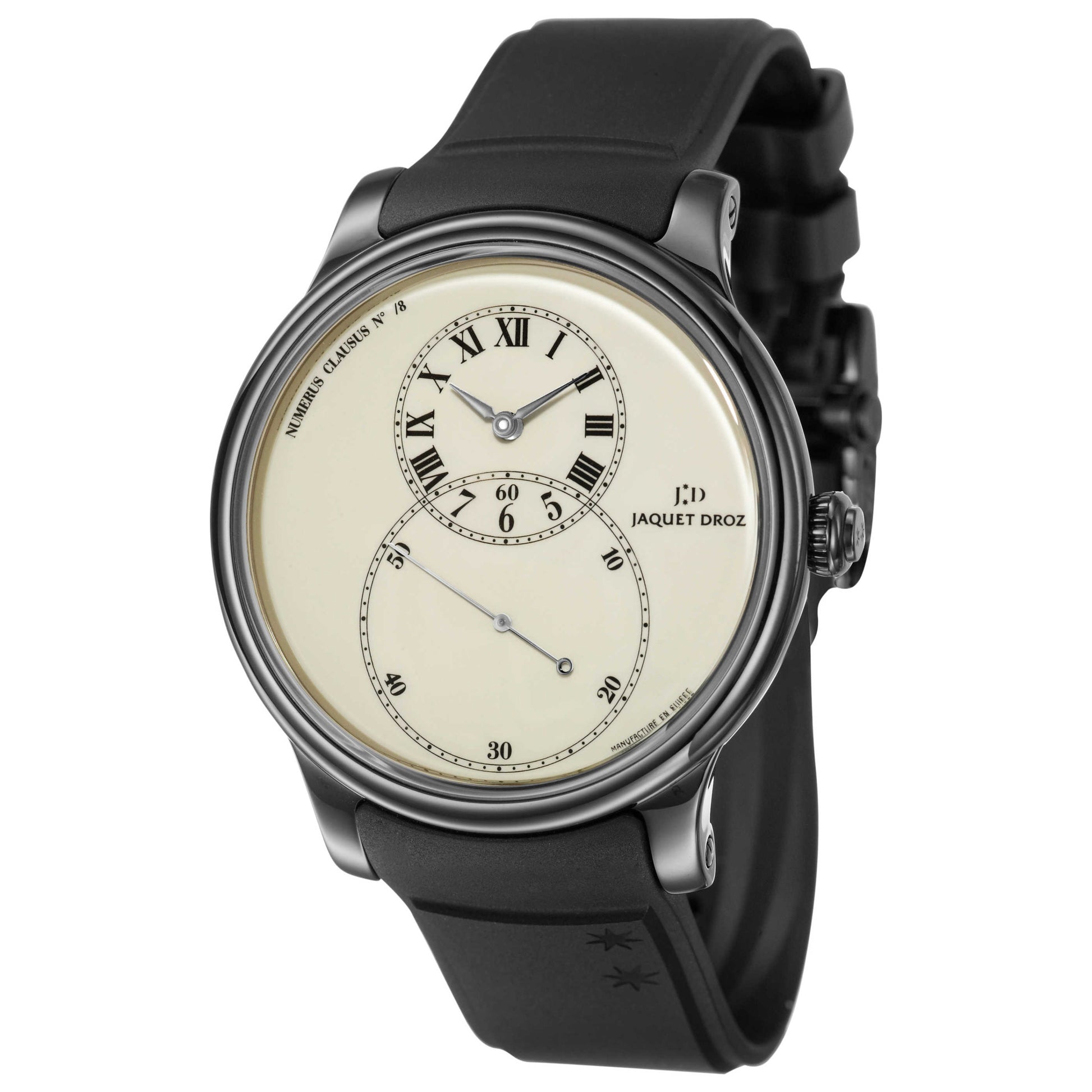 Front view of Jaquet Droz Legend Geneva Men's Automatic Watch J003035209