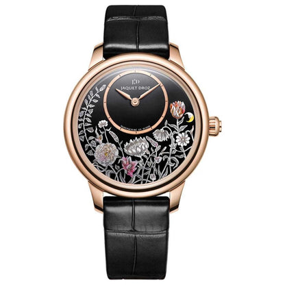 Front view of Jaquet Droz Petite Heure Women's Automatic Watch J005003219