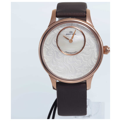 Front view of Jaquet Droz Petite Heure Minute Women's Automatic Watch J005013570-SD