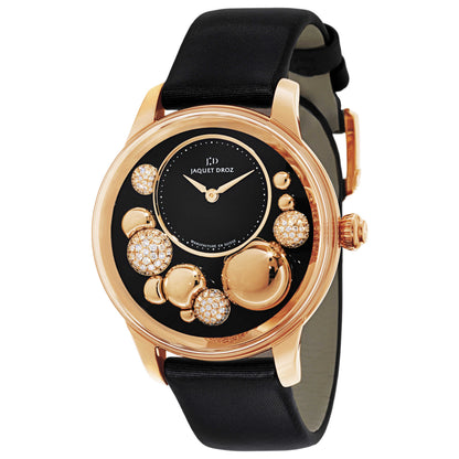 Front view of Jaquet Droz Petite Heure Minute Women's Automatic Watch J005023521