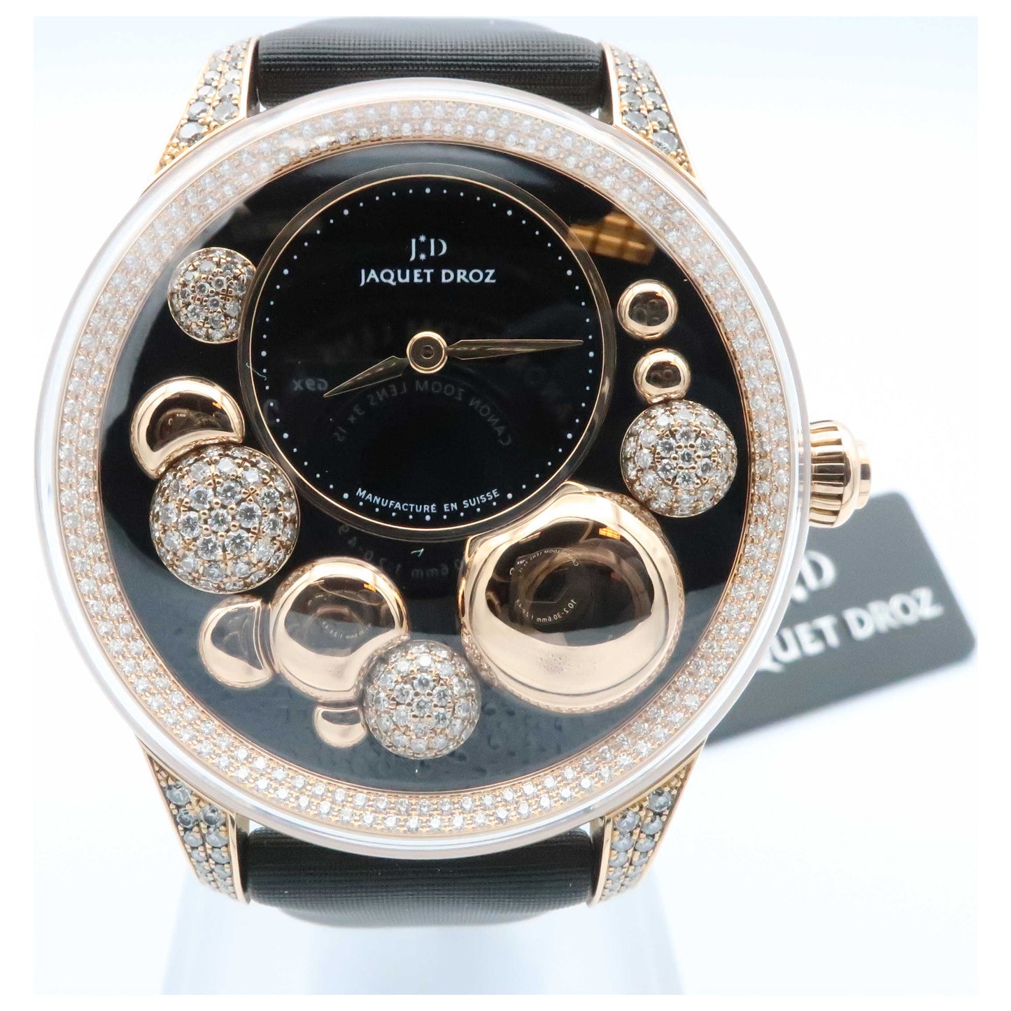 Front view of Jaquet Droz Petite Heure Minute Women's Automatic Watch J005023531-SD