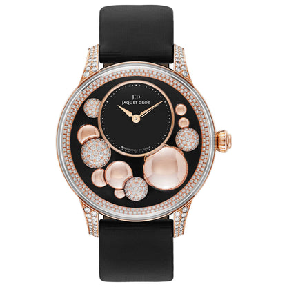 Front view of Jaquet Droz Petite Heure Minute Women's Automatic Watch J005023531