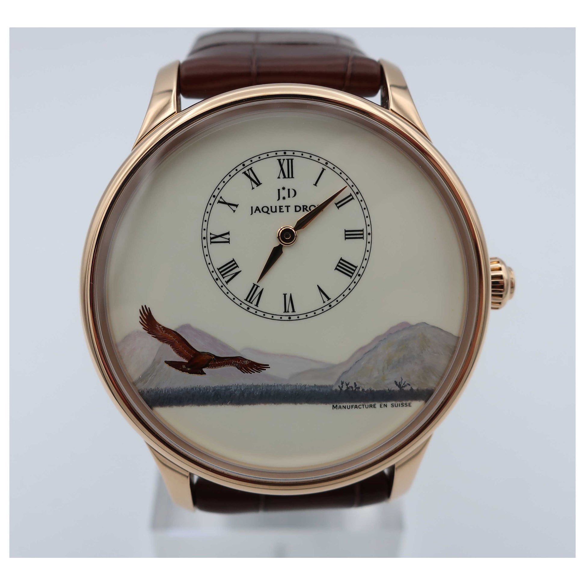 Front view of Jaquet Droz Les Ateliers d'Art Men's Automatic Watch J005033204-SD