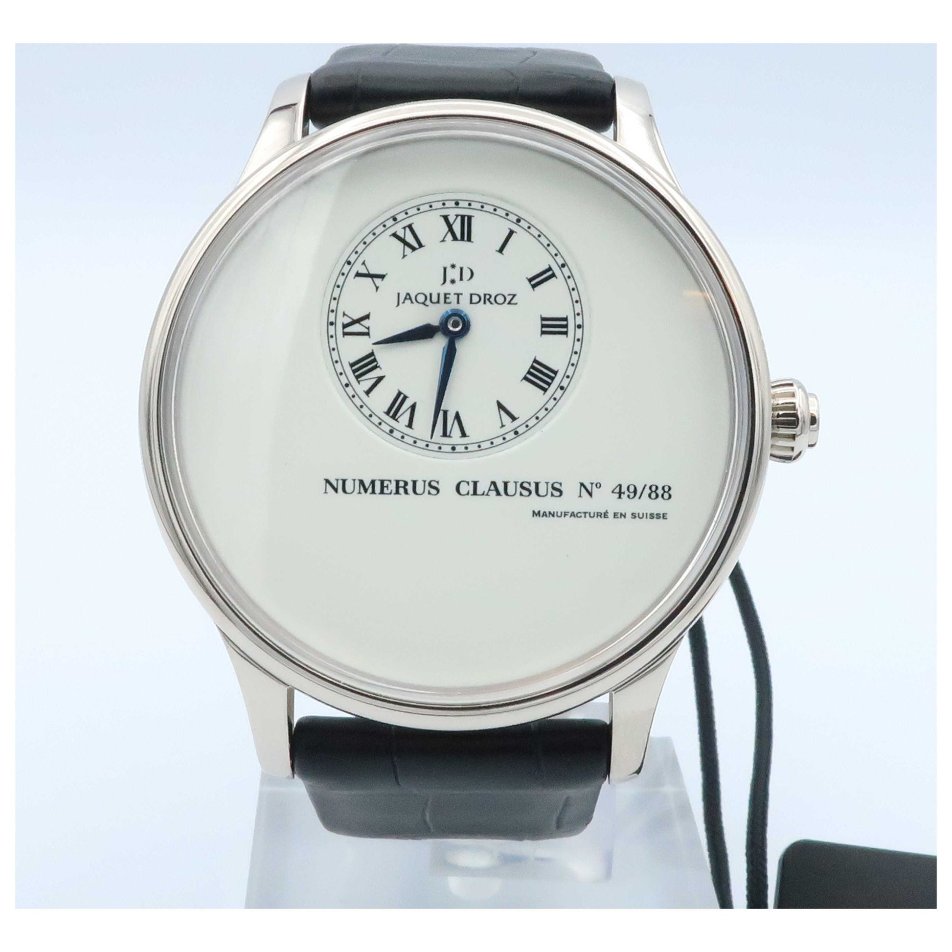Front view of Jaquet Droz Petite Heure Minute Men's Automatic Watch J005034202-SD