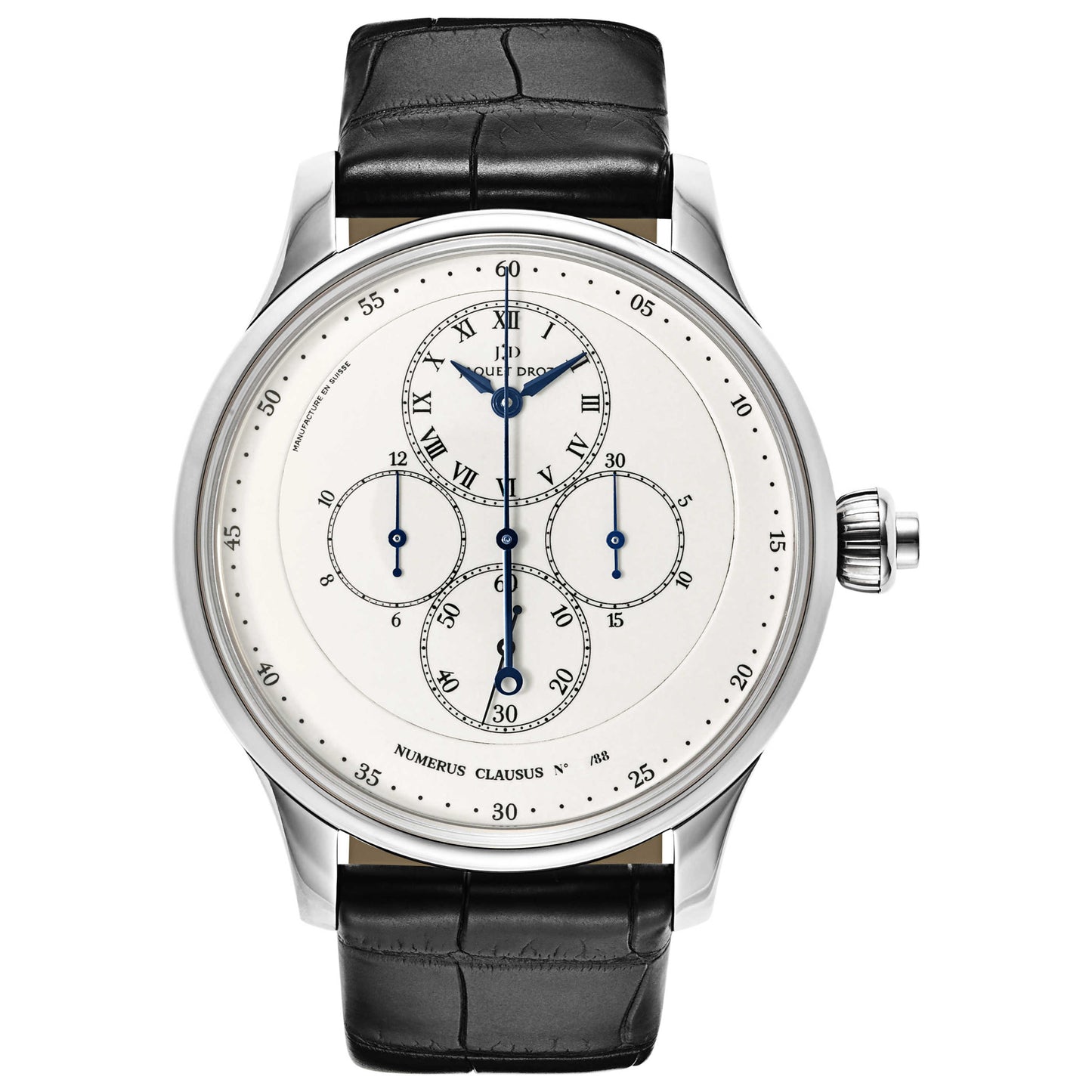 Front view of Jaquet Droz Complication La Chaux-De-Fonds Men's Automatic Watch J007634202