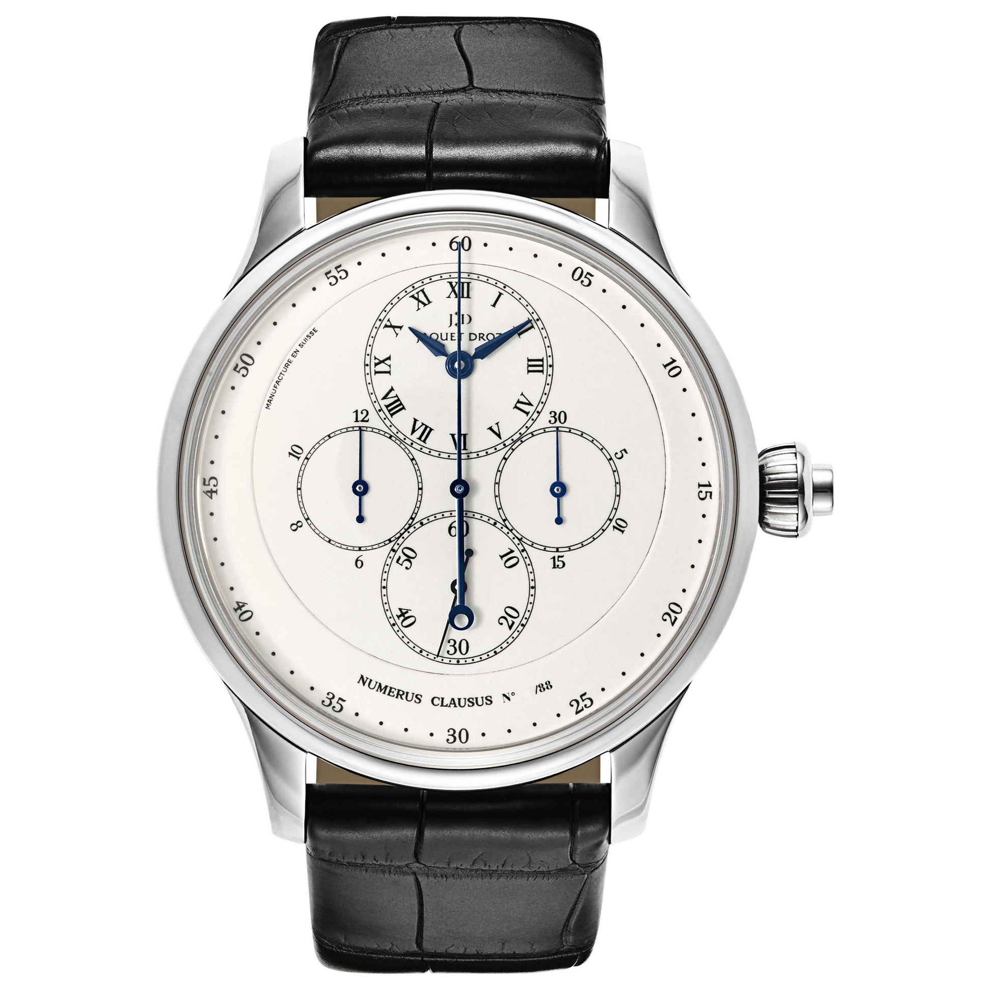 Front view of Jaquet Droz Complication La Chaux-De-Fonds Men's Automatic Watch J007634202