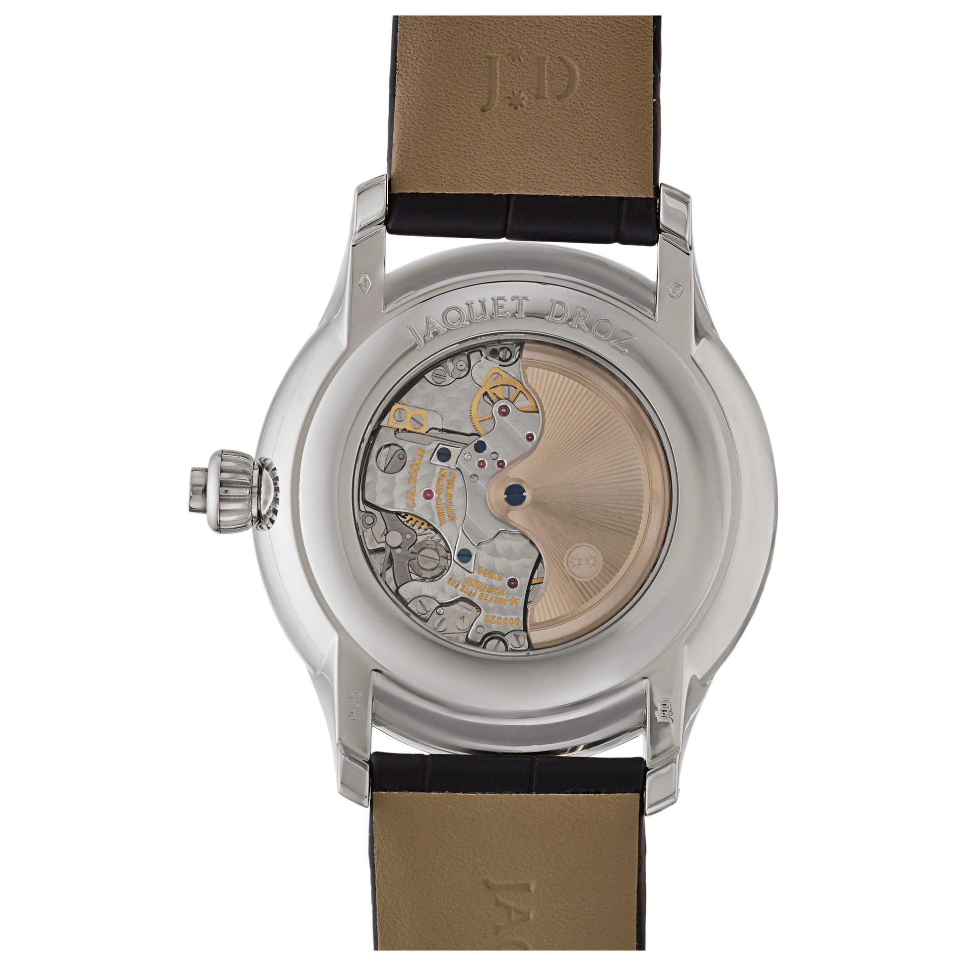 Back view of Jaquet Droz Complication La Chaux-De-Fonds Men's Automatic Watch J007639202