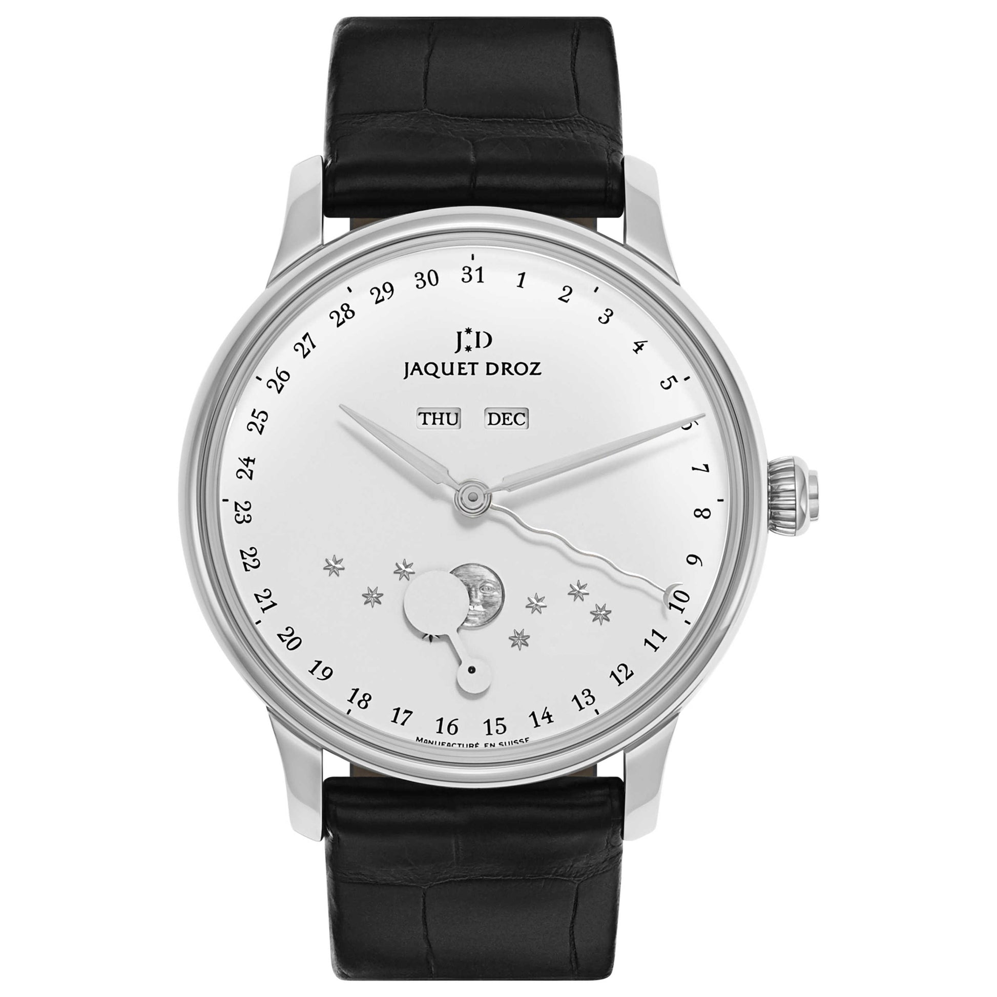 Front view of Jaquet Droz Astrale Men's Automatic Watch J012630240