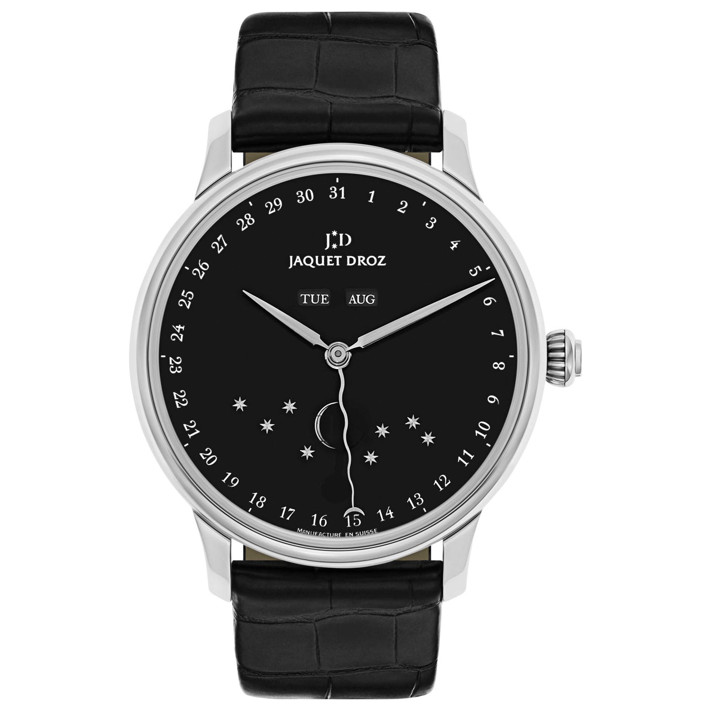 Front view of Jaquet Droz Astrale Men's Automatic Watch J012630270