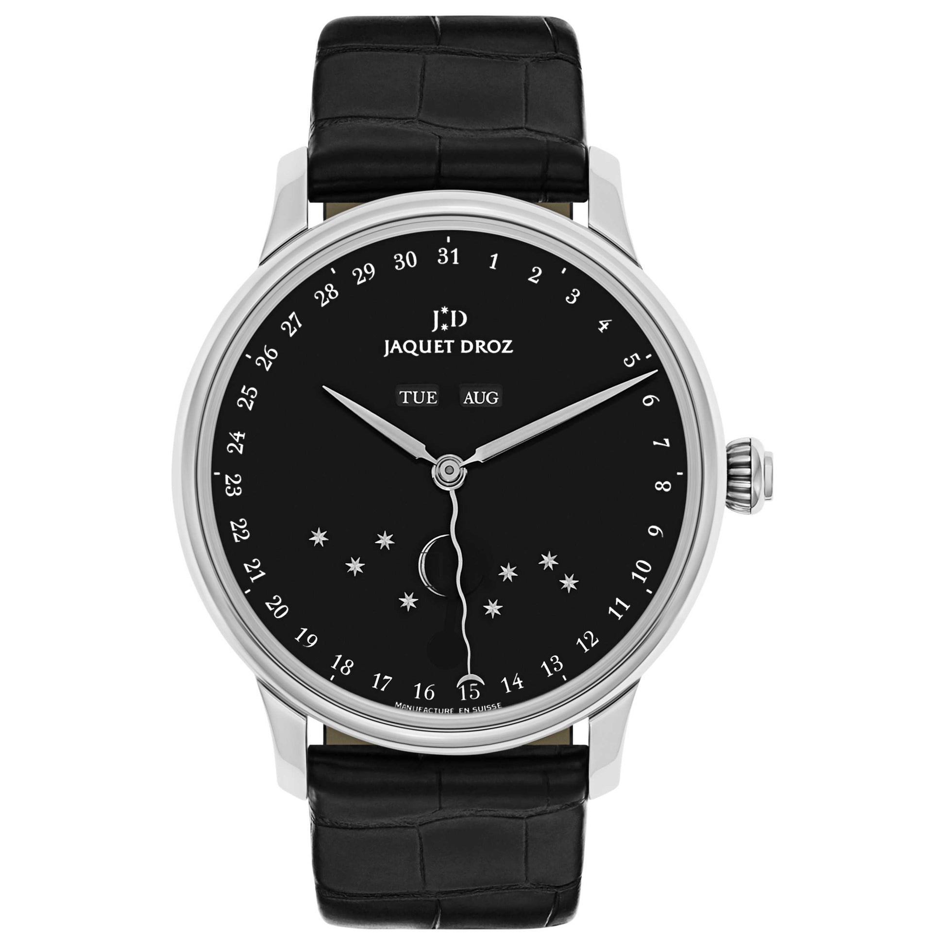 Front view of Jaquet Droz Astrale Men's Automatic Watch J012630270