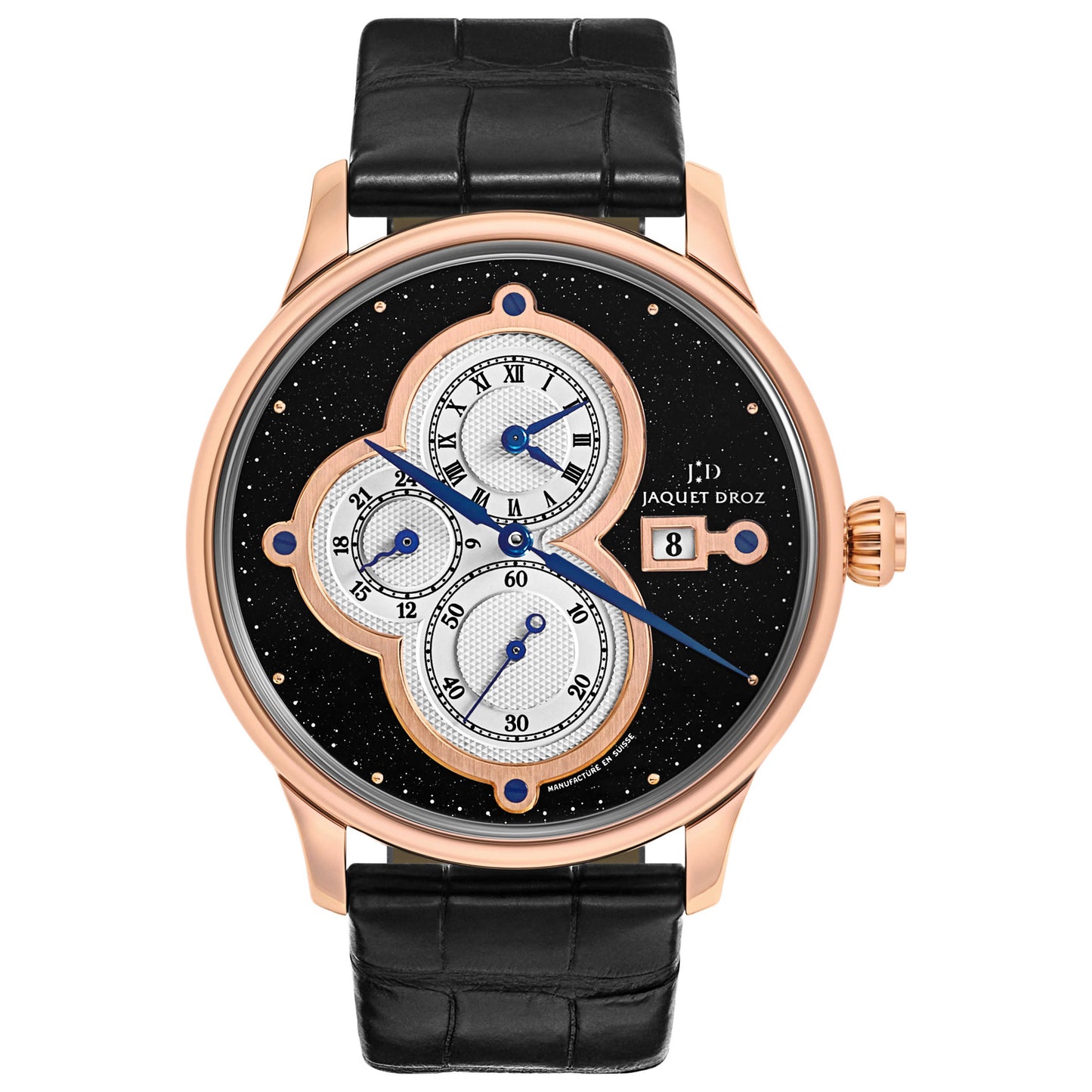 Front view of Jaquet Droz Astrale Men's Automatic Watch J015133204