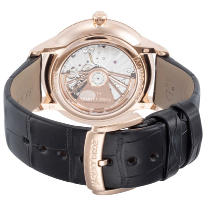 Back view of Jaquet Droz Grande Heure Minute Calendar Men's Automatic Watch J017513270
