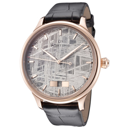 Front view of Jaquet Droz Grande Heure Minute Calendar Men's Automatic Watch J017513270