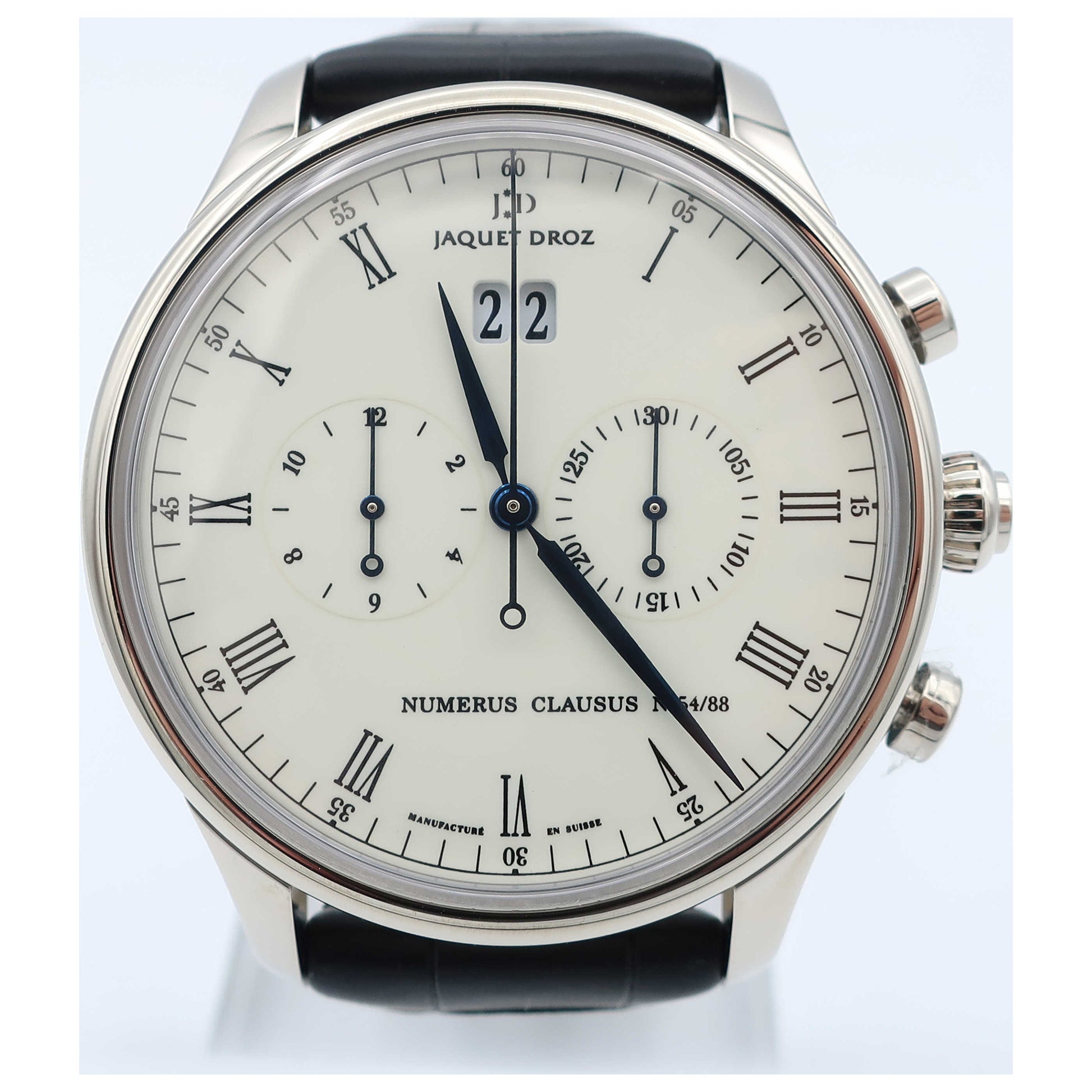 Front view of Jaquet Droz Complication La Chaux-De-Fonds Men's Automatic Watch J024034201-SD