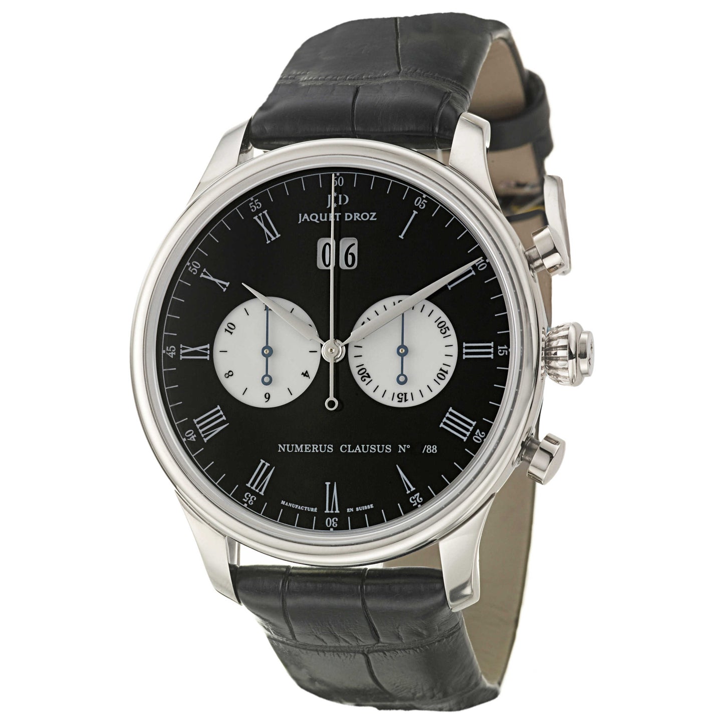 Front view of Jaquet Droz Complication La Chaux-De-Fonds Men's Automatic Watch J024034202