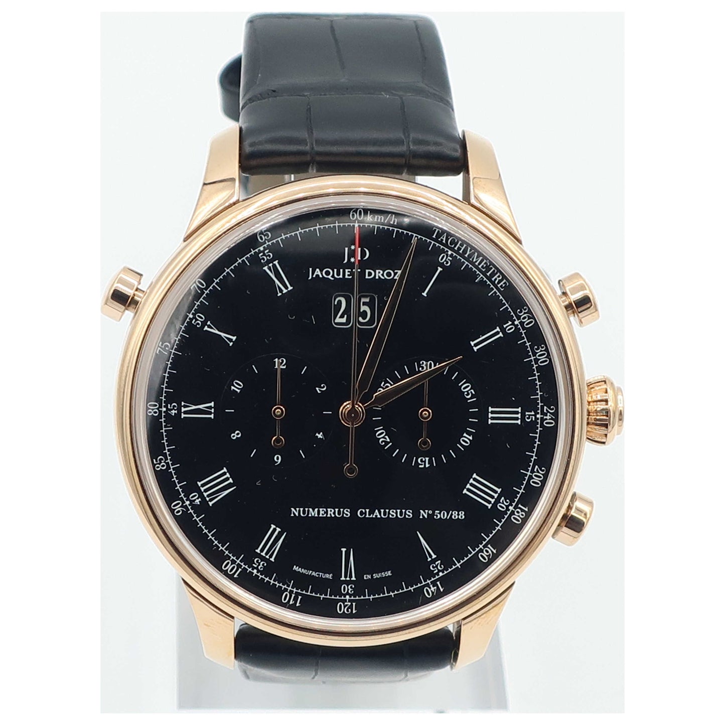 Front view of Jaquet Droz Complication La Chaux-De-Fonds Men's Automatic Watch J024533202-SD