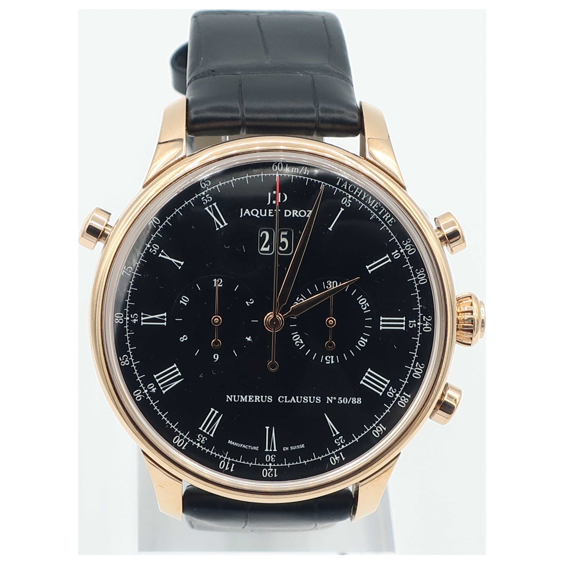 Front view of Jaquet Droz Complication La Chaux-De-Fonds Men's Automatic Watch J024533202-SD