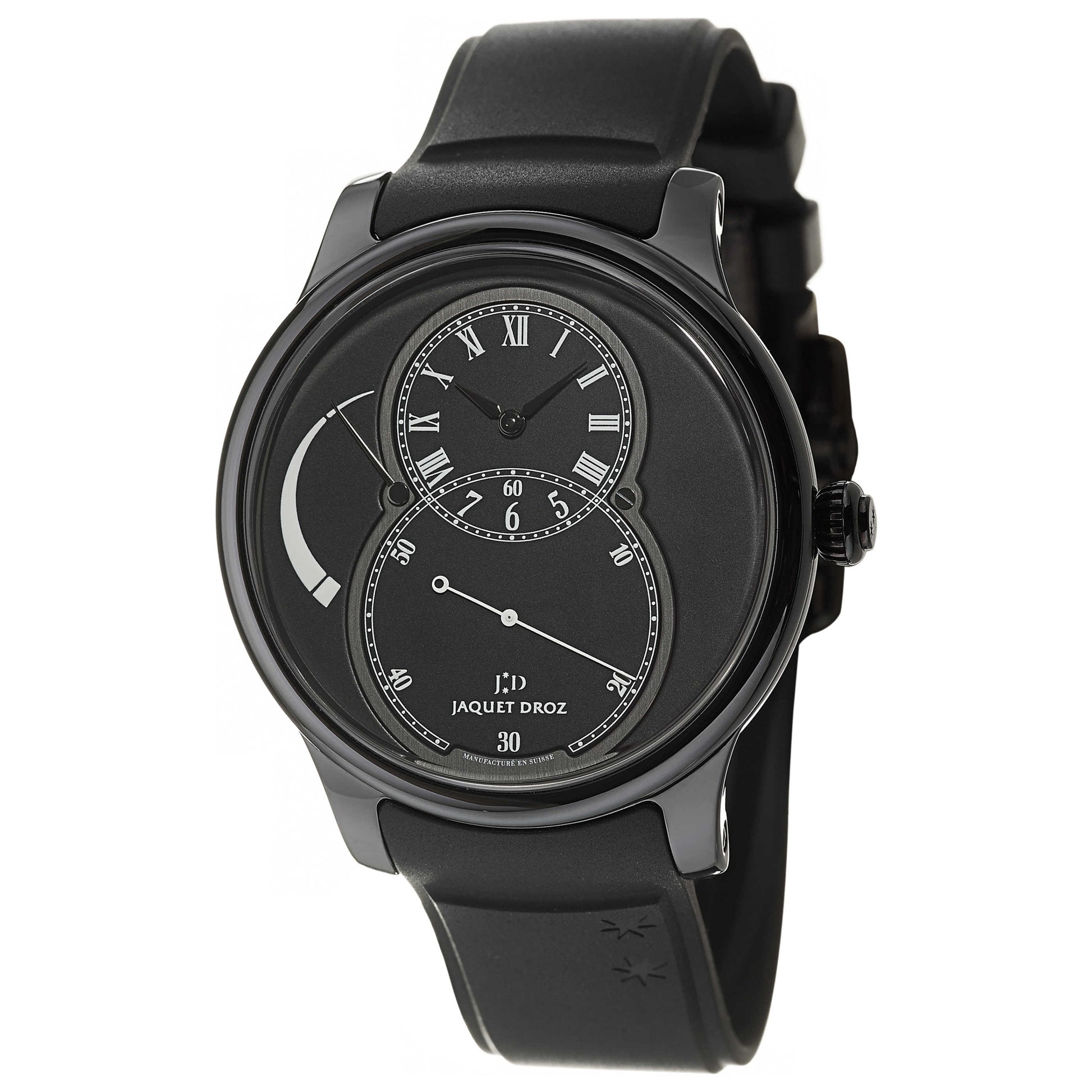 Front view of Jaquet Droz Legend Geneva Men's Automatic Watch J027035406