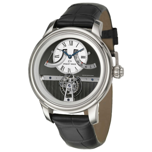 Front view of Jaquet Droz Complication La Chaux-De-Fonds Men's Manual-Wind Watch J028034201