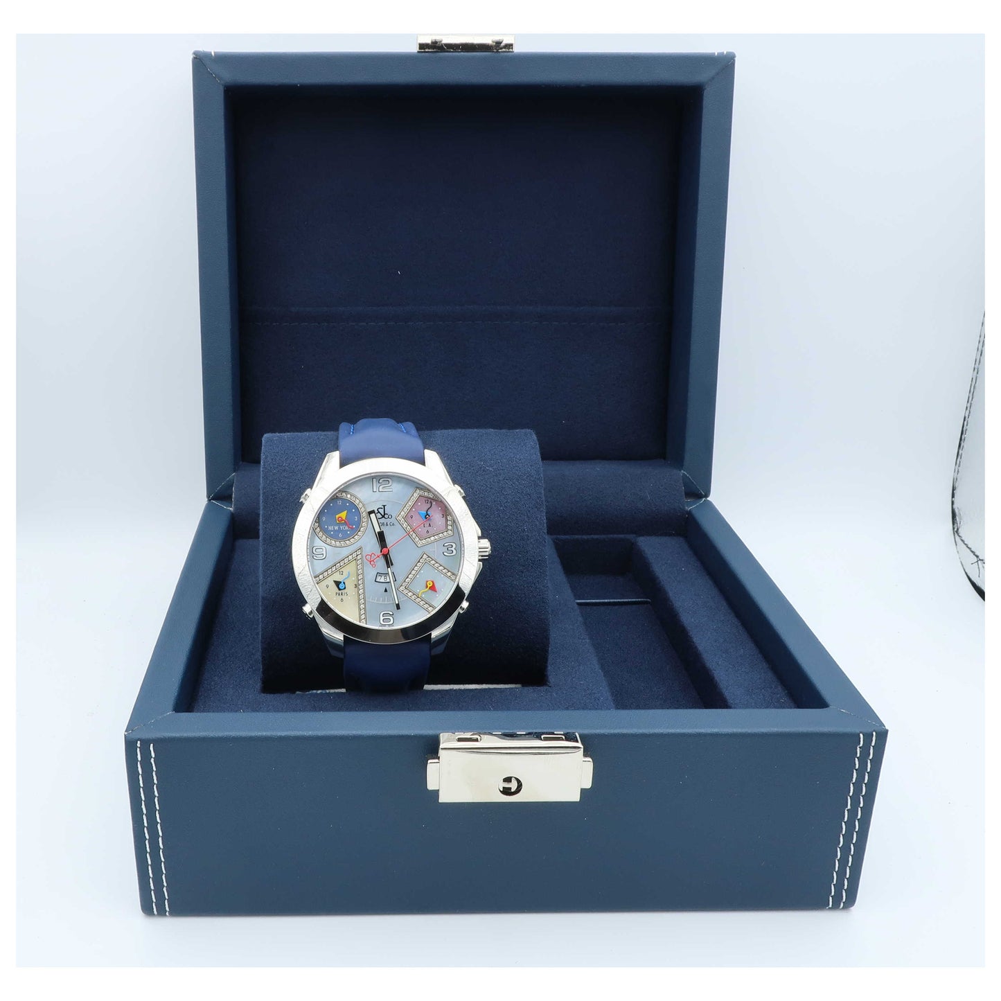 Jacob & Co. Five Time Zone Men's Swiss Quartz (Battery-Powered) Watch JC-23DA-SD2 - Image #6