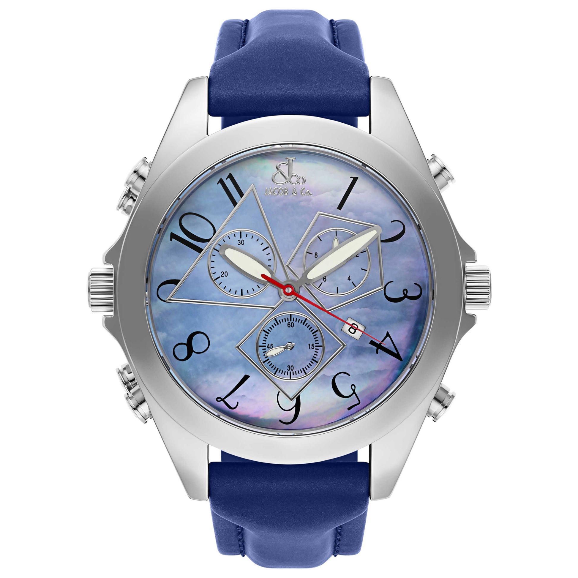 Jacob & Co. Five Time Zone Men's Swiss Quartz (Battery-Powered) Watch JC-27-B - Image #6