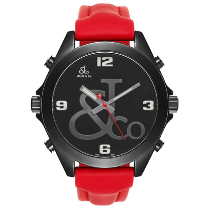 Jacob & Co. Five Time Zone Men's Swiss Quartz (Battery-Powered) Watch JC-27B - Image #6