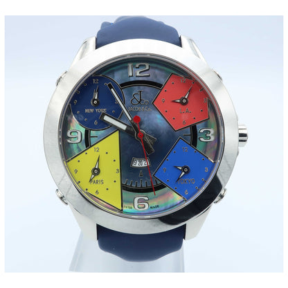 Front view of Jacob & Co. Five Time Zone Men's Swiss Quartz (Battery-Powered) Watch JC-8-SD2