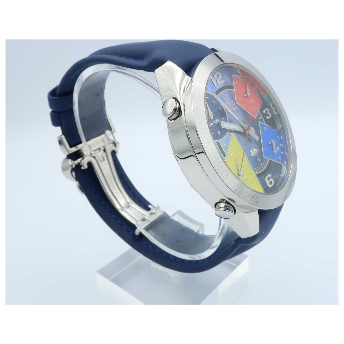 Jacob & Co. Five Time Zone Men's Swiss Quartz (Battery-Powered) Watch JC-8-SD2 - Image #3