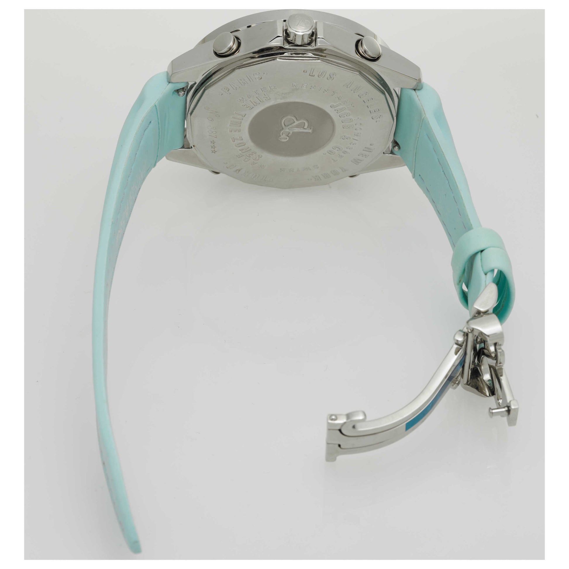 Jacob & Co. Five Time Zone Men's Swiss Quartz (Battery-Powered) Watch JC-8-SDV3 - Image #7