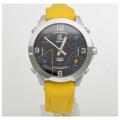 Front view of Jacob & Co. Five Time Zone Men's Swiss Quartz (Battery-Powered) Watch JC-80-SDV