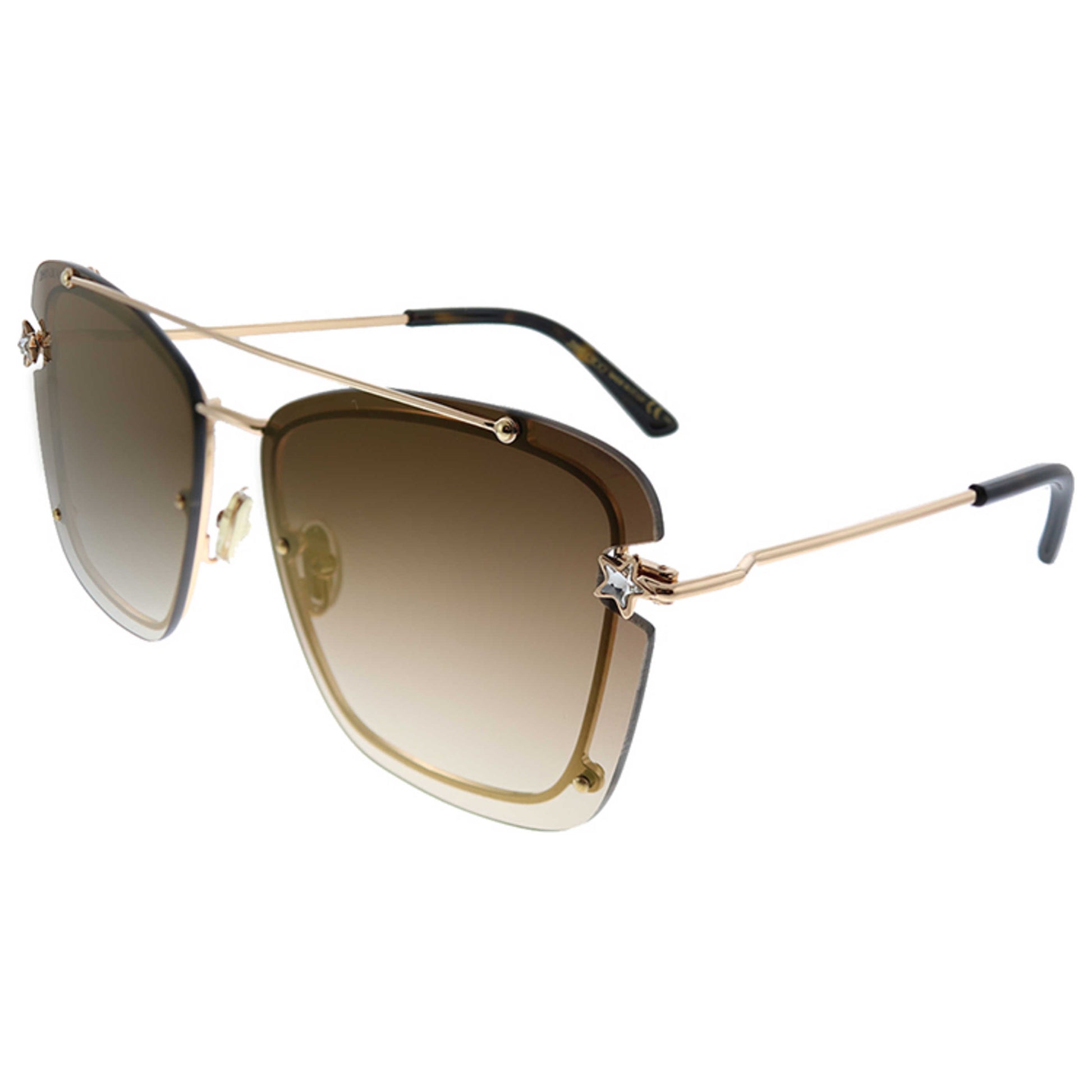 Front view of Jimmy Choo Ambra Women's Sunglasses JC-AMBRA-S-DDB-JL