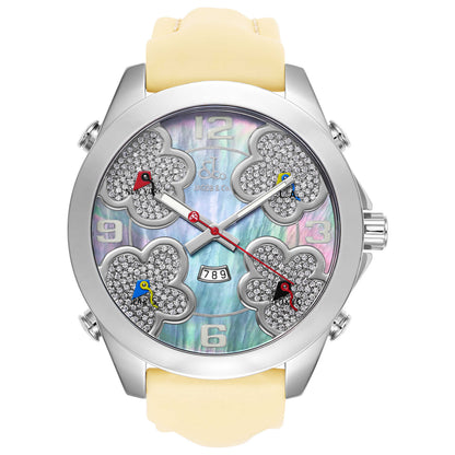 Front view of Jacob & Co. Five Time Zone Women's Swiss Quartz (Battery-Powered) Watch JC-ATH15