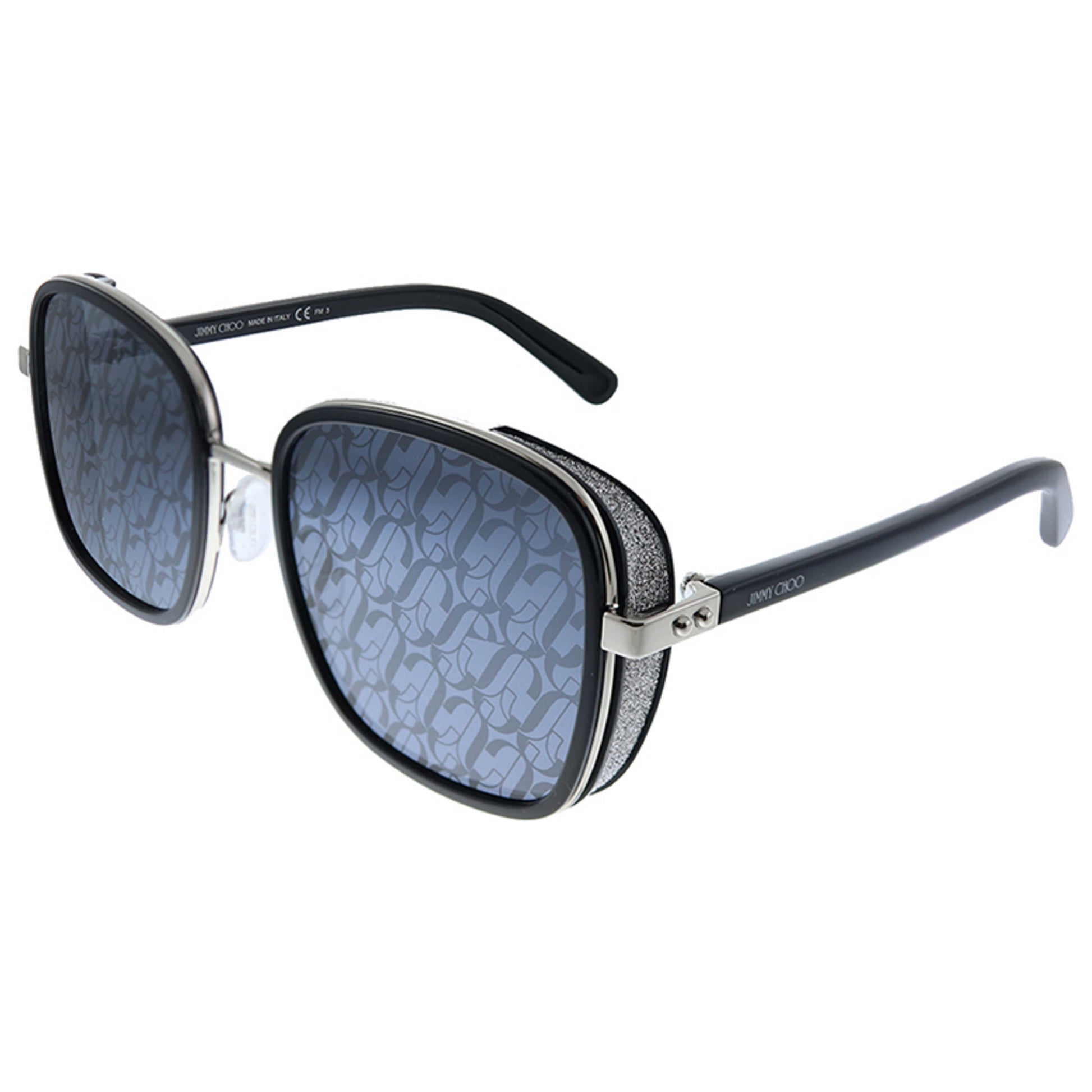 Front view of Jimmy Choo Elva Women's Sunglasses JC-ELVA-S-BSC-MD