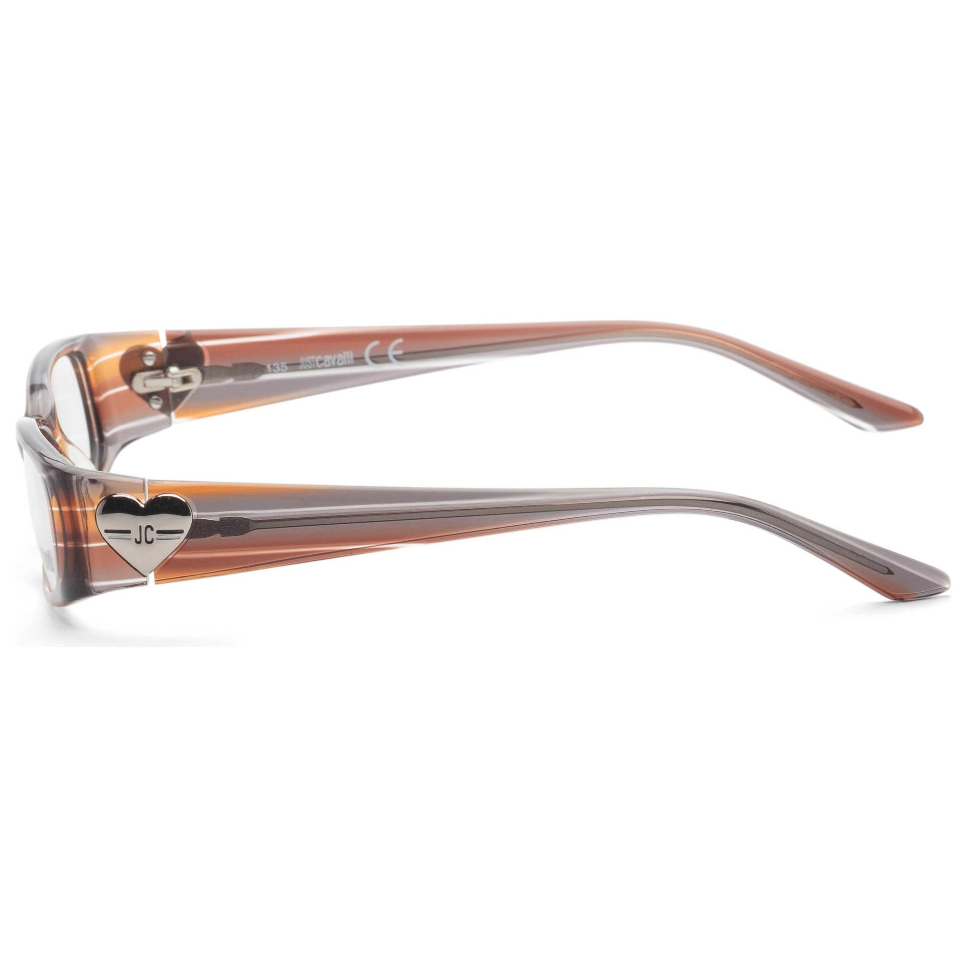 Left view of Just Cavalli Women's Opticals JC0289-BRWNGREYY