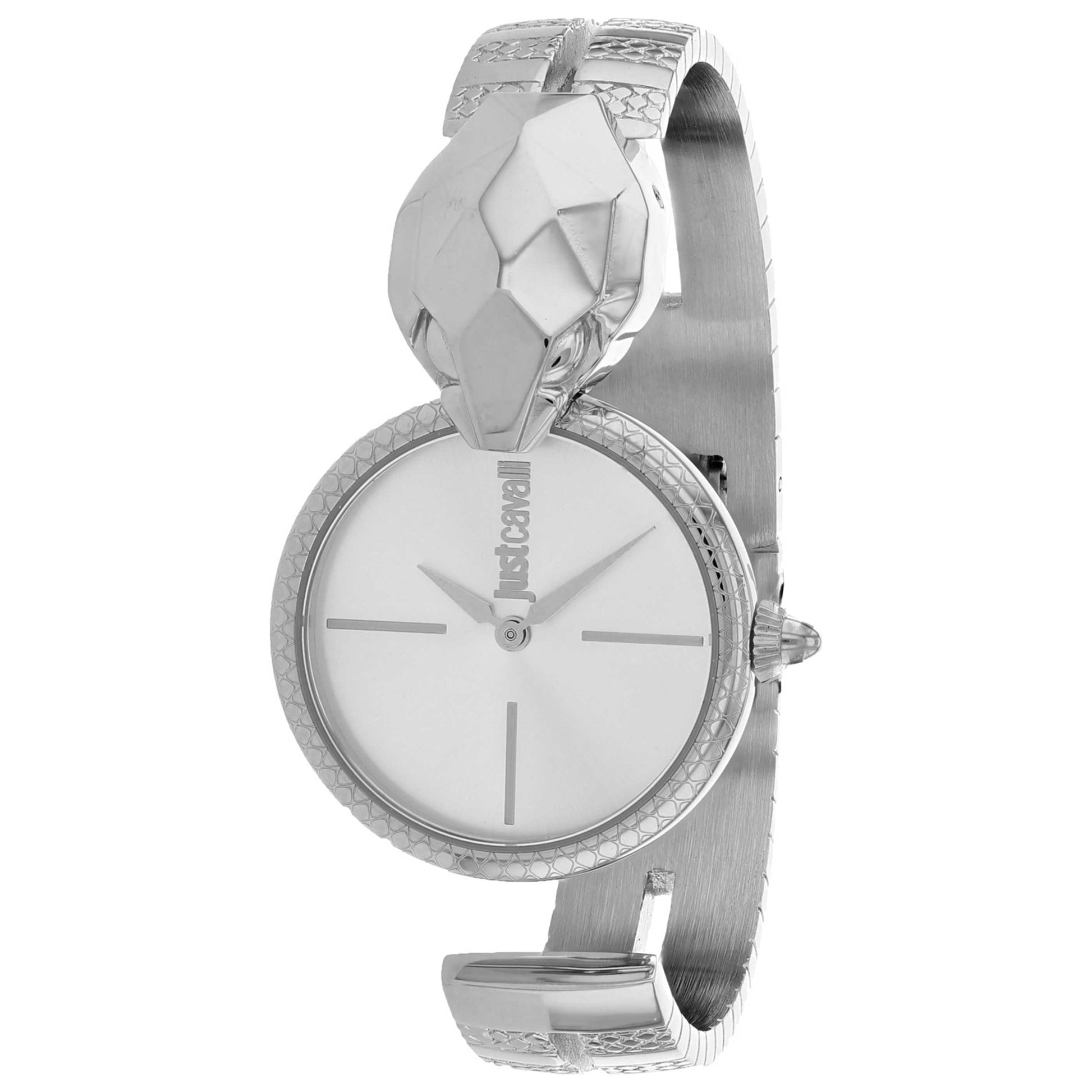 Front view of Just Cavalli Glam Chic Snake Women's Quartz Watch JC1L058M0015