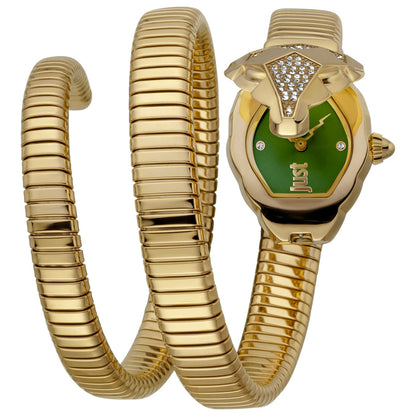 Front view of Just Cavalli Signature Snake Women's Quartz Watch JC1L073M0065
