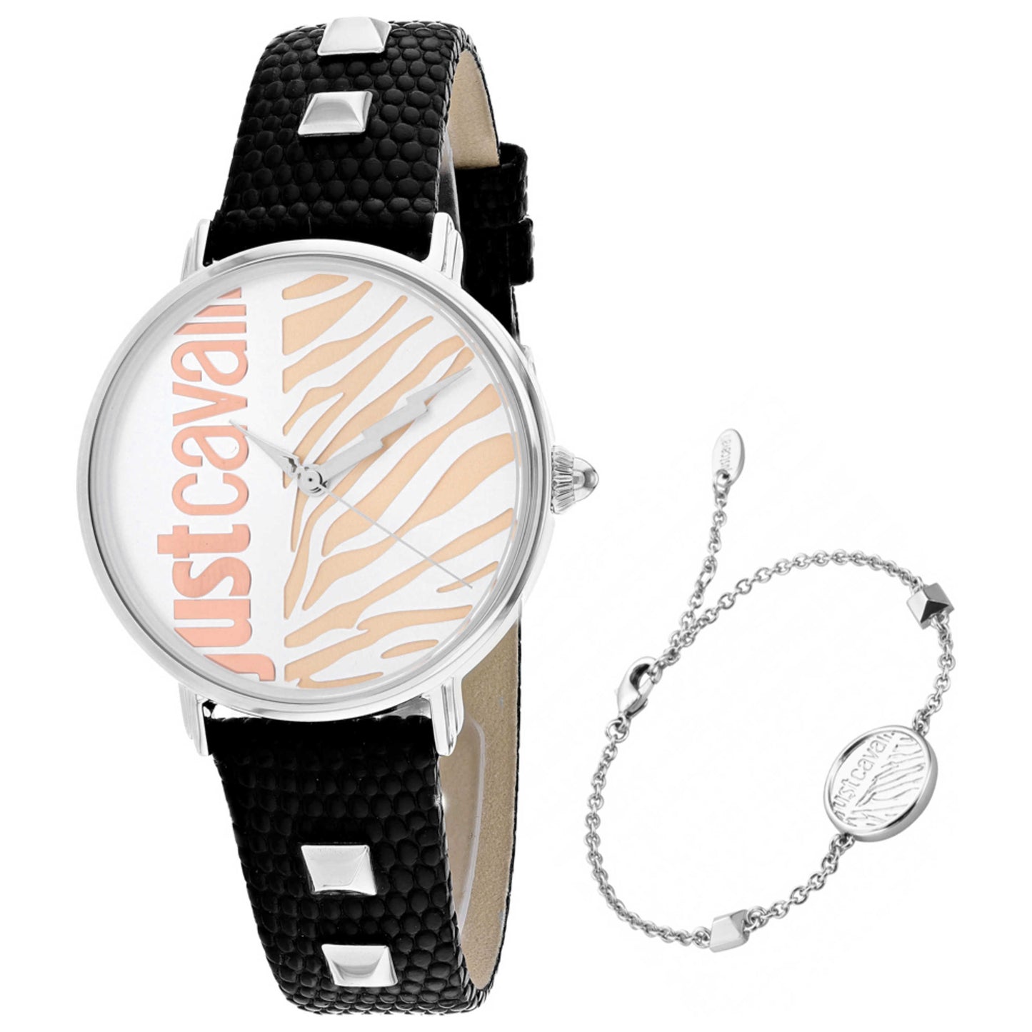 Front view of Just Cavalli Zebra Women's Quartz Watch JC1L077L0015