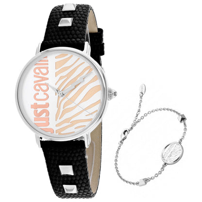 Front view of Just Cavalli Zebra Women's Quartz Watch JC1L077L0015
