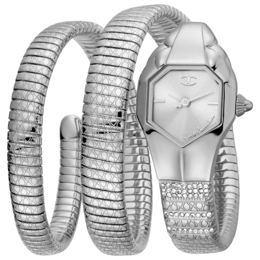 Front view of Just Cavalli Glam Snake Women's Quartz Watch JC1L112M0015