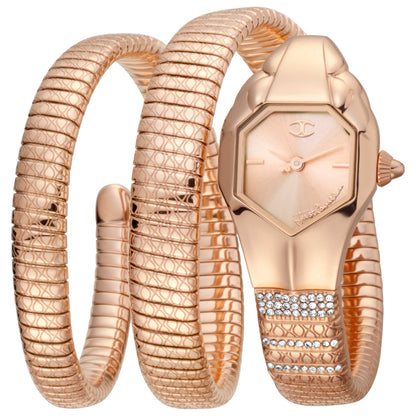 Front view of Just Cavalli Glam Snake Women's Quartz Watch JC1L112M0035