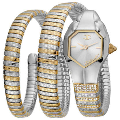 Front view of Just Cavalli Glam Snake Women's Quartz Watch JC1L112M0045