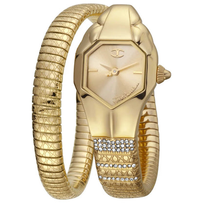 Front view of Just Cavalli Signature Snake Women's Quartz Watch JC1L113M0025